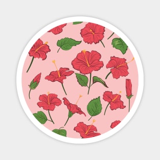 Hibiscus Blooms Magnet